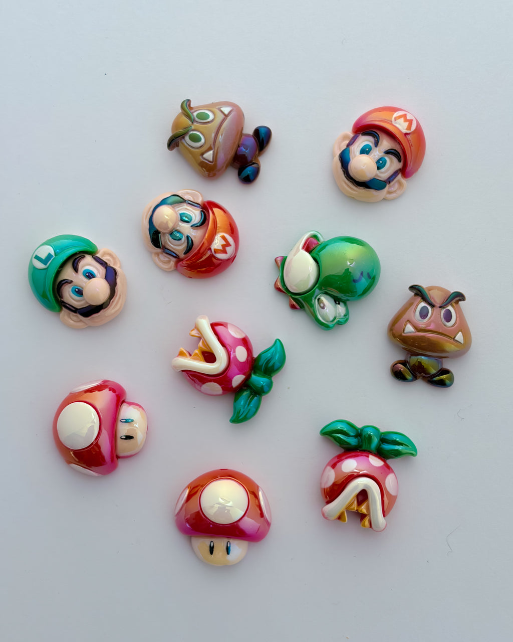 Mario charms - 10 pc