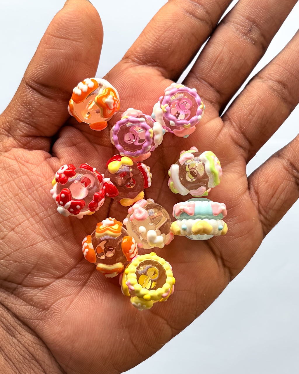 43.0 fancy acrylic beads - 10 pc