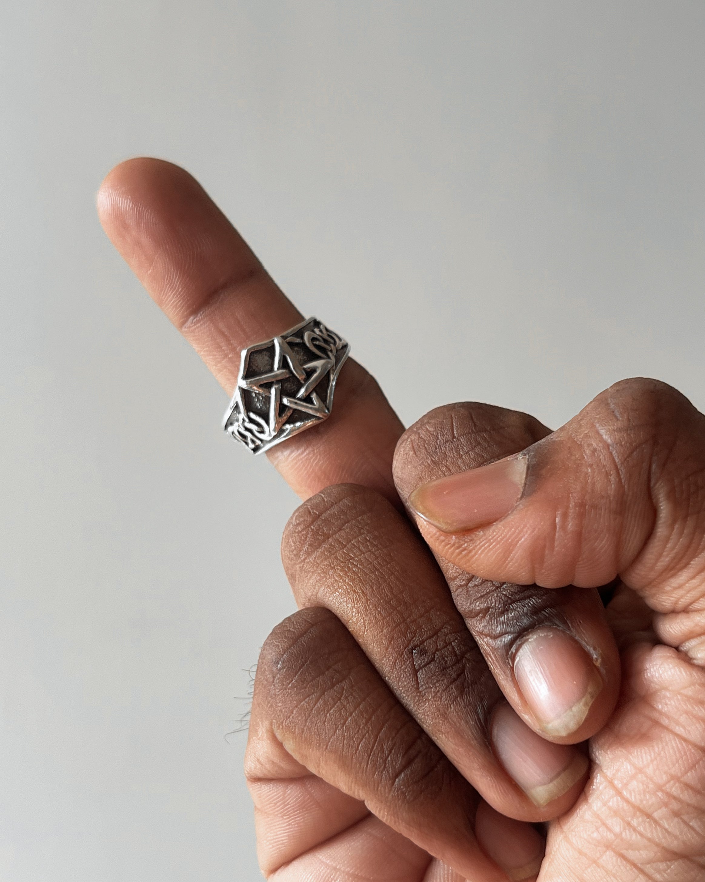 Vintage star ring - 5 pc
