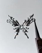 White double hook butterfly- 3 pc