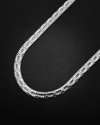 Stainless steel 2.0 Flat patterned snake chain
