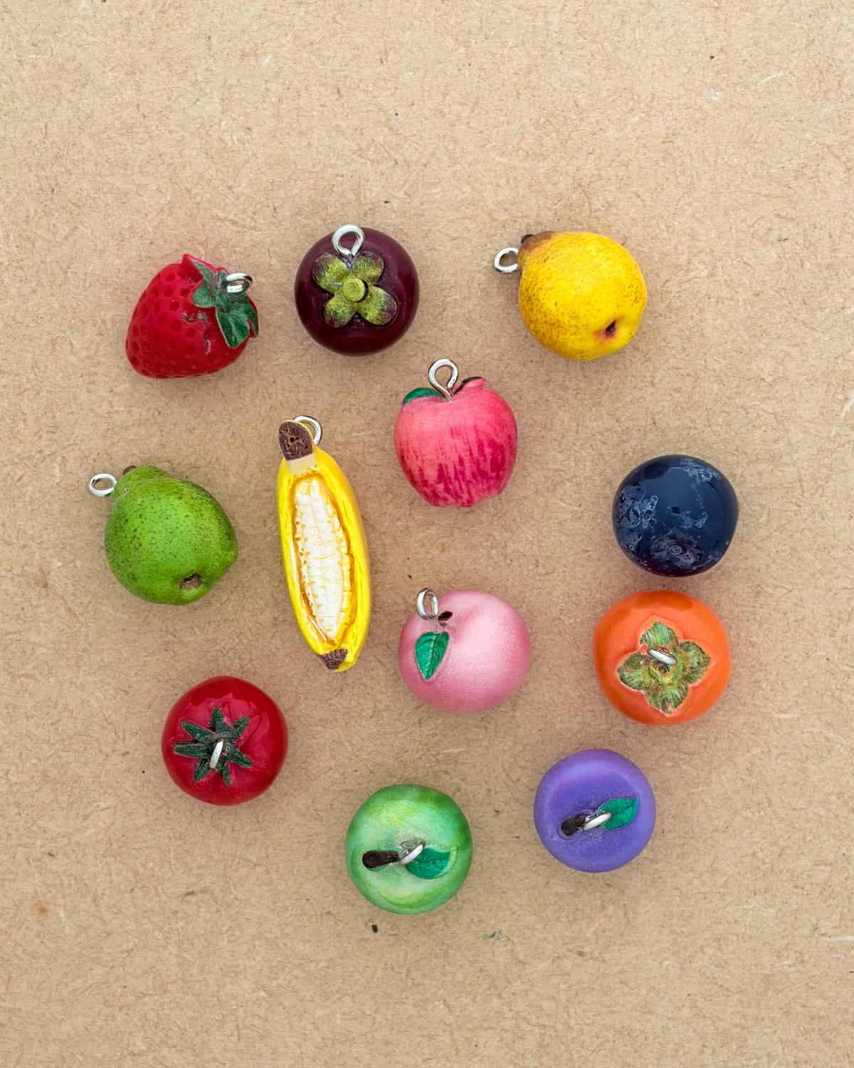 Mix fruit charm - 10 pc