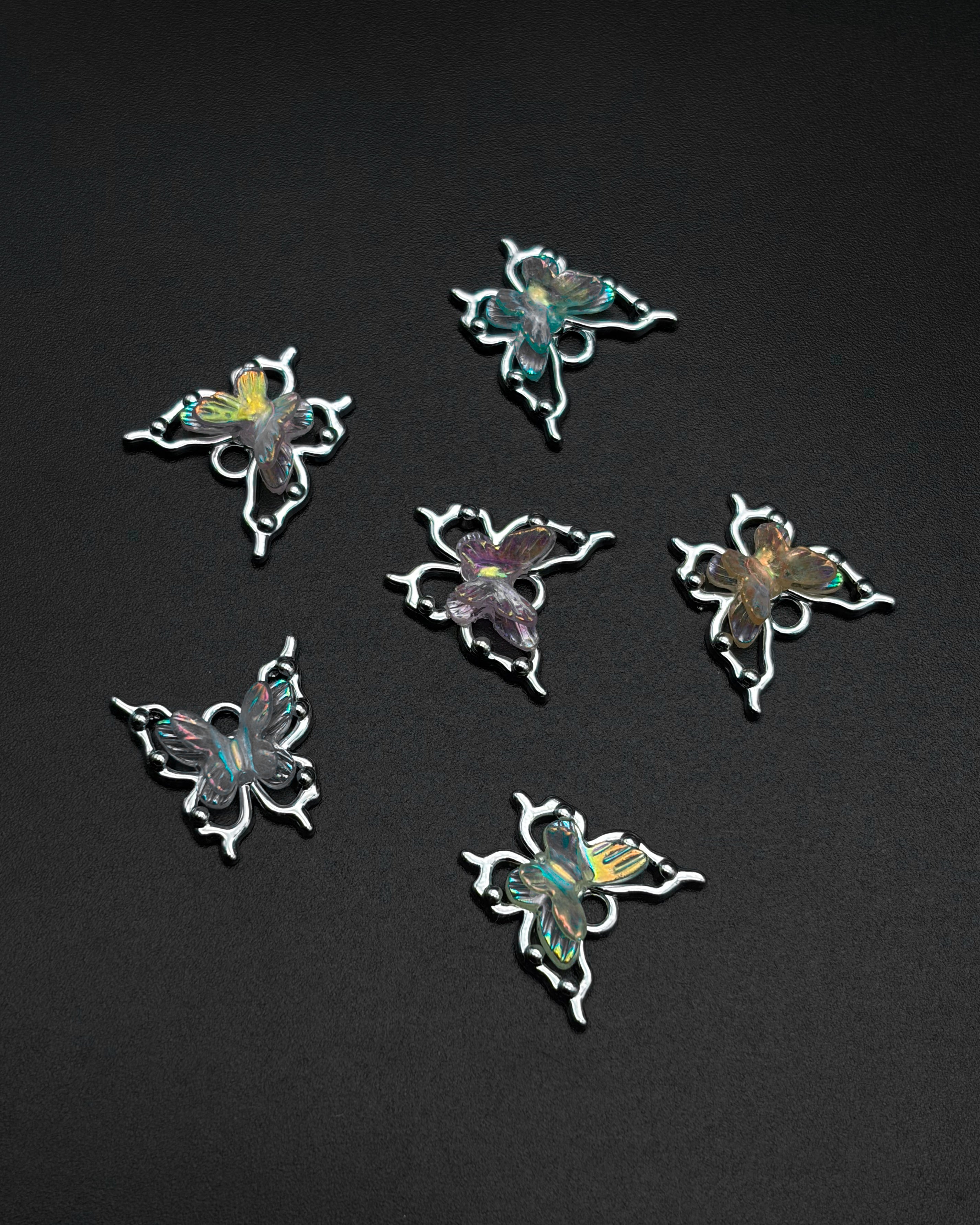 2.0 Mix butterfly charm - 10 pc