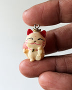 Fortune cat charm - 10 pc