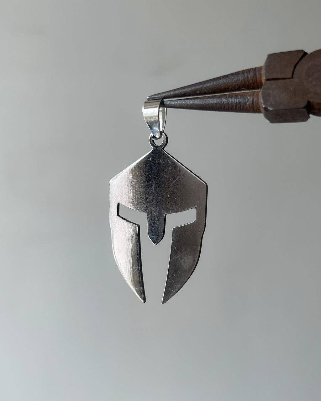 Spartan mask charm