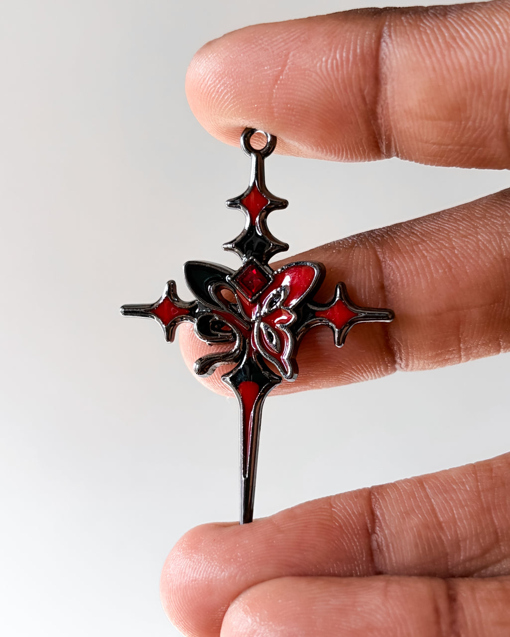 Red butterfly cross- 3 pc