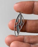 Butterfly wing charm - 10 pc