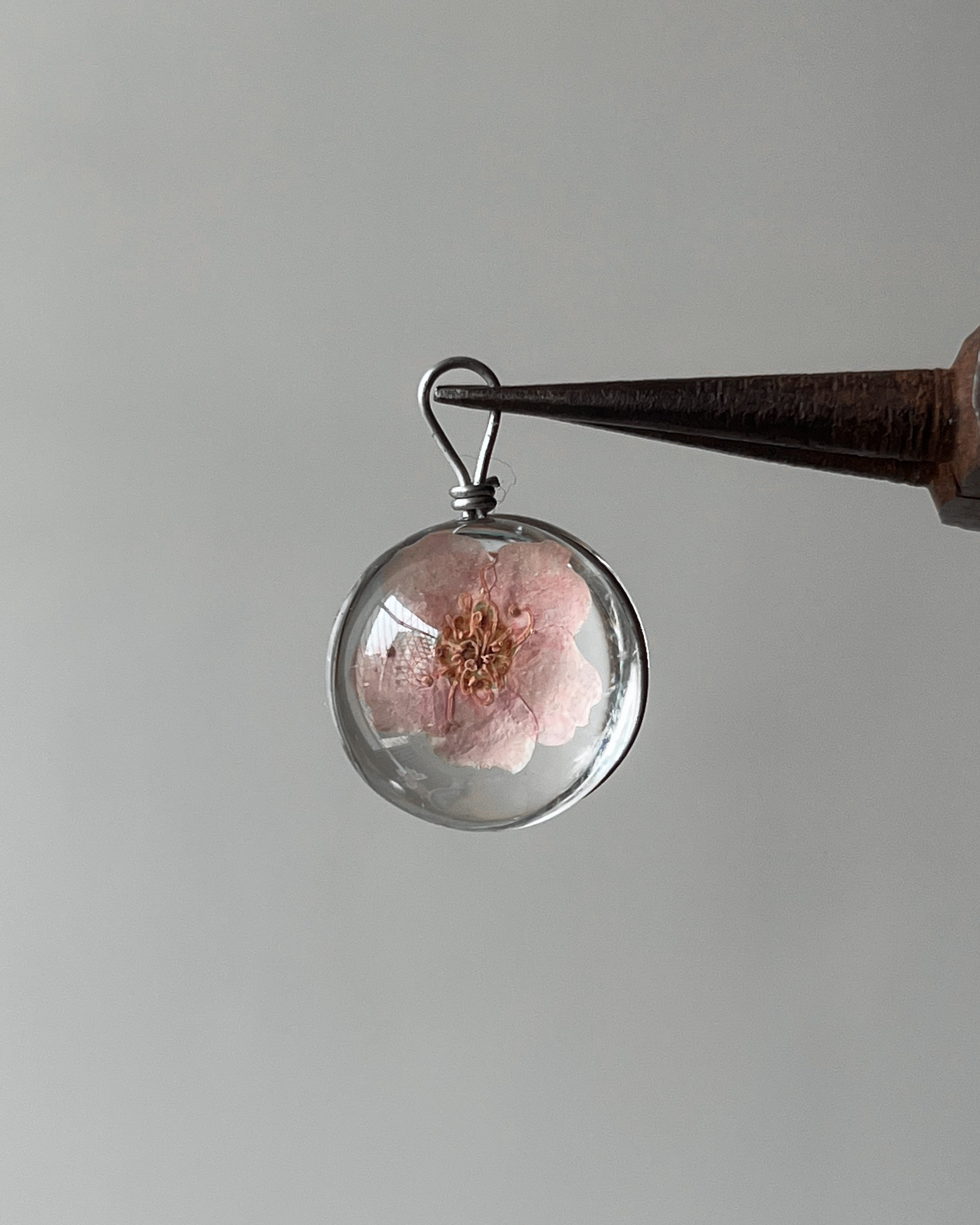 Resin flower charm