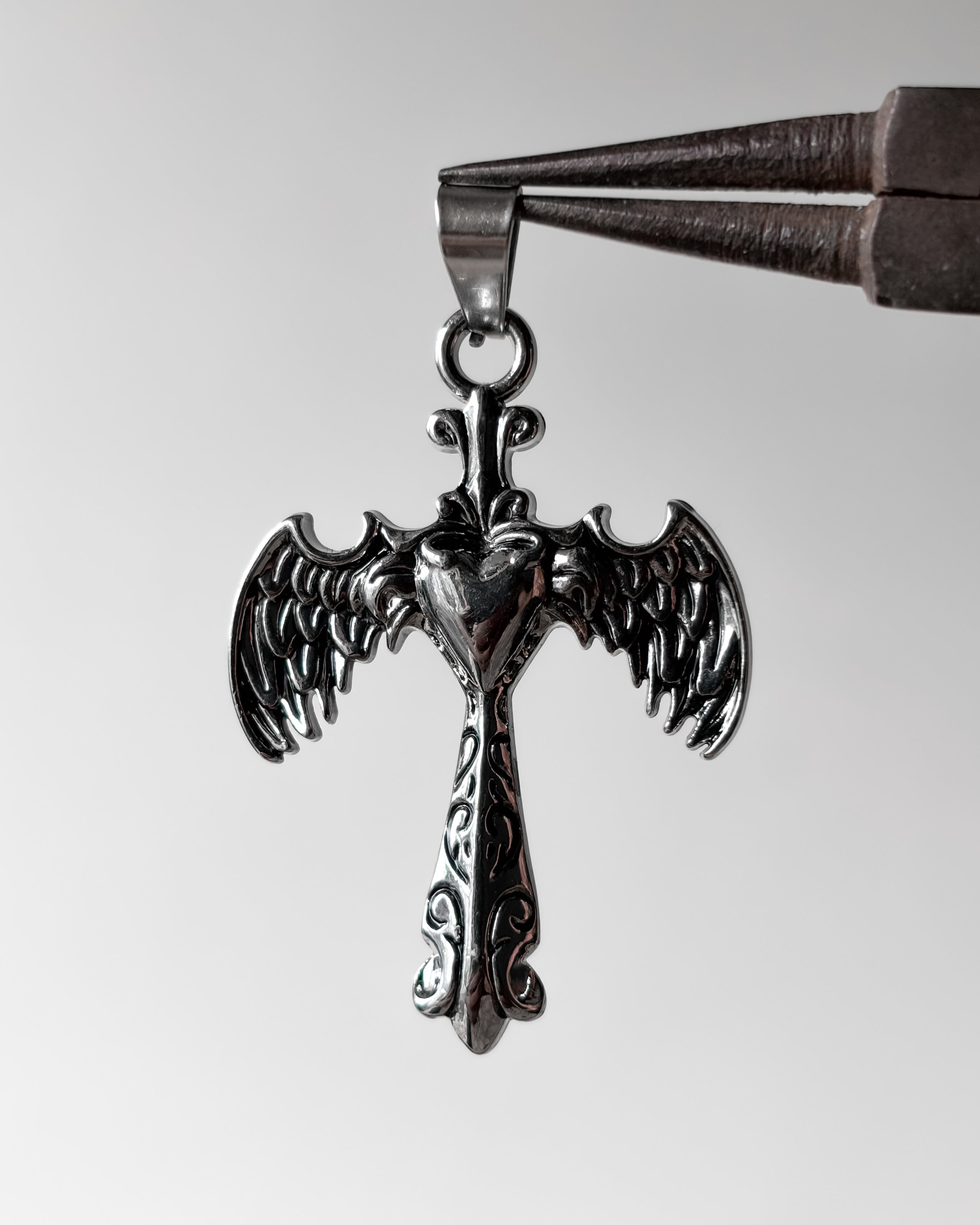 Devil heart wing Charm - 3 pc