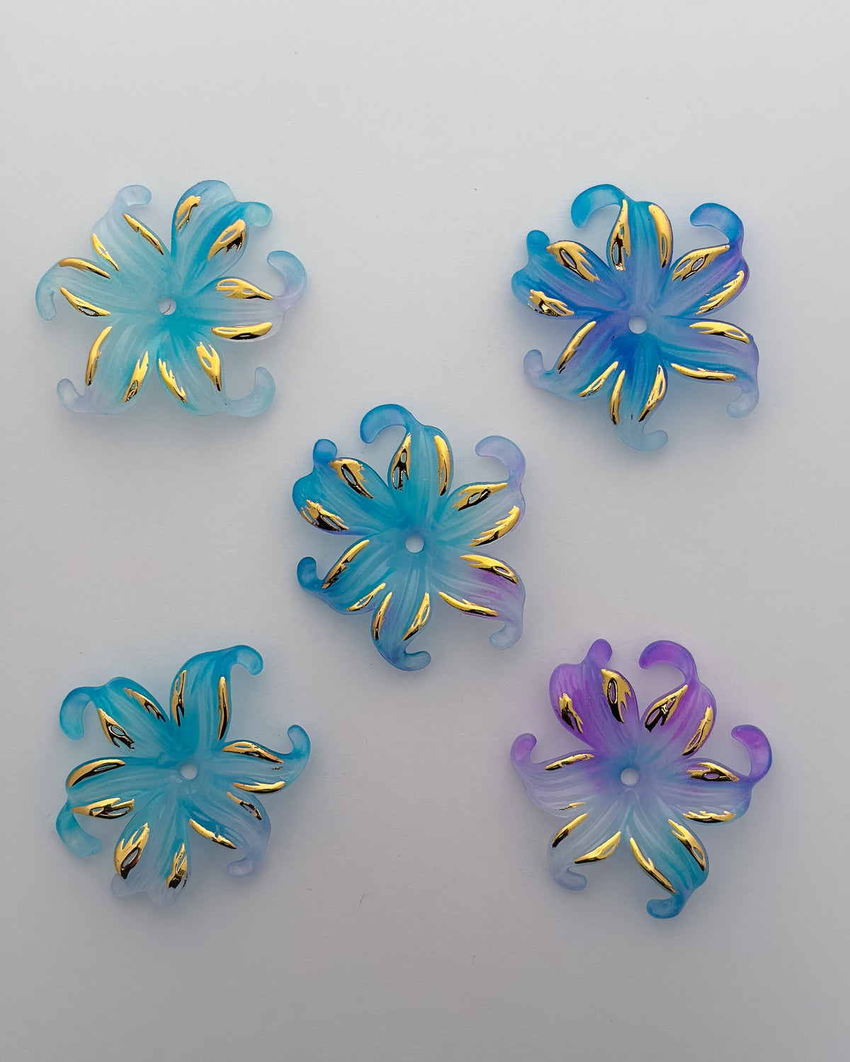 Blue + Lavender arm cuff flower - 50 grams