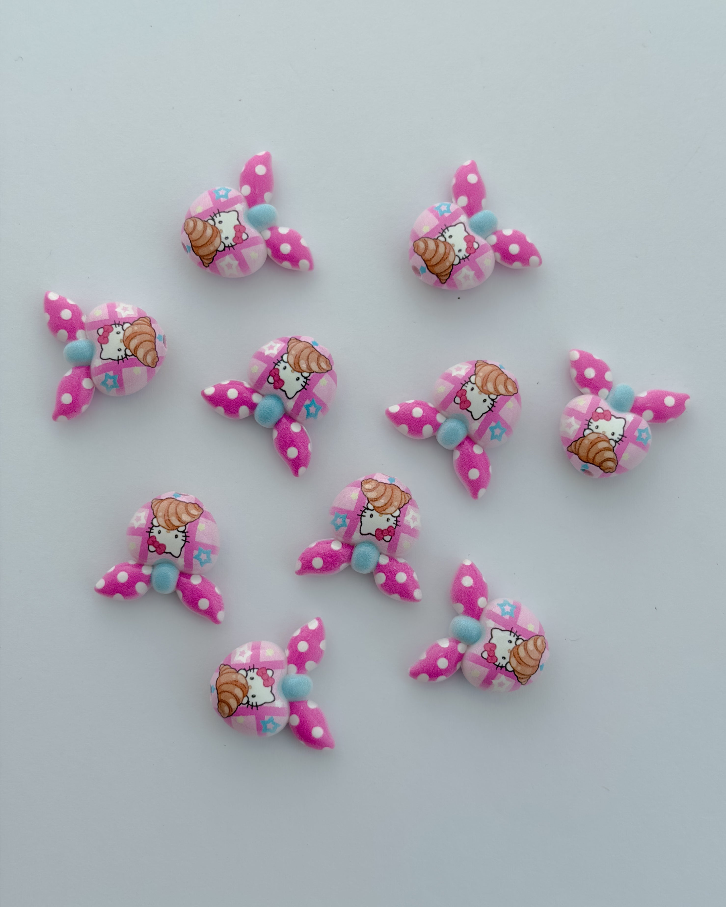 13.0 fancy acrylic beads - 10 pc