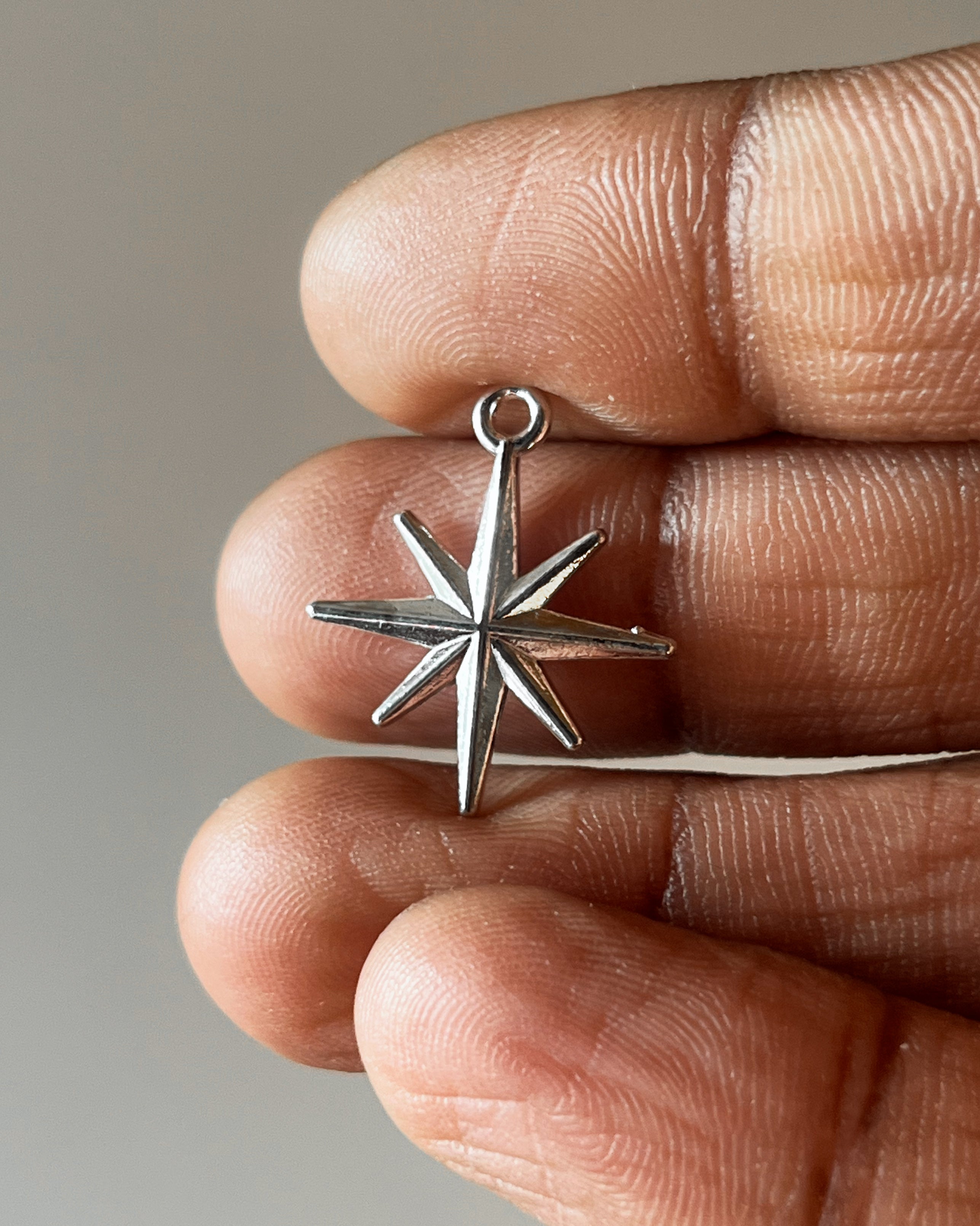 Star charm - 10 pc
