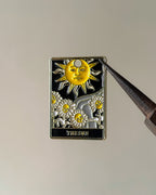 “The sun” Tarot card charm - 1 pc