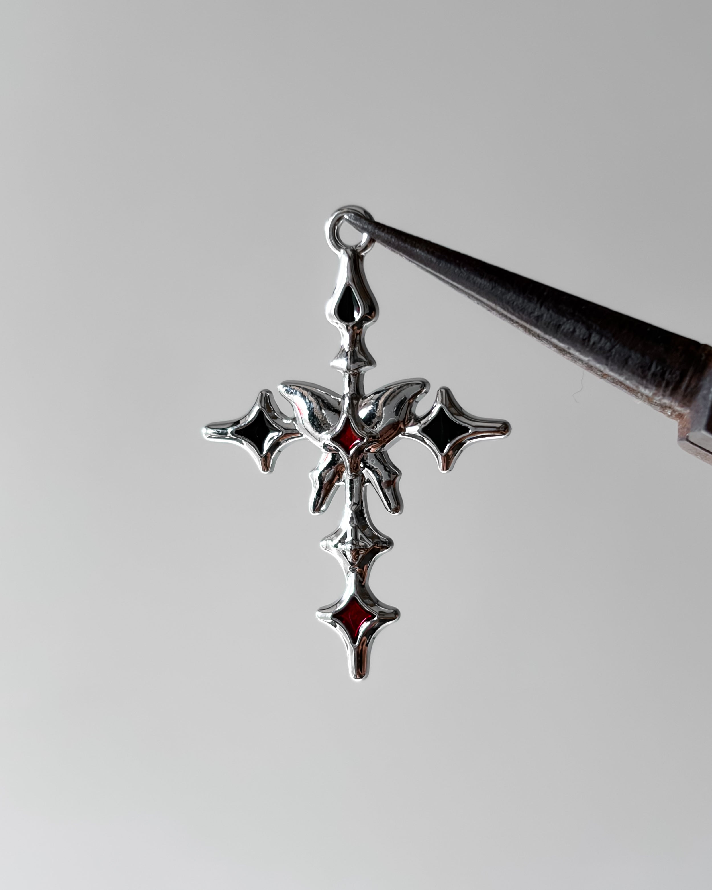 Bling cross charm - 3 pc