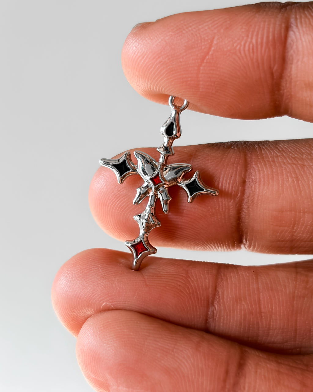 Bling cross charm - 3 pc