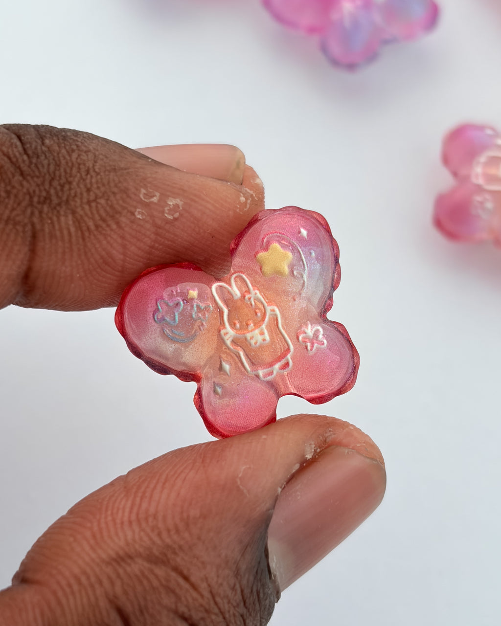 5.0 fancy acrylic beads - 10 pc