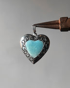 Blue Heart open heart - 6 pc