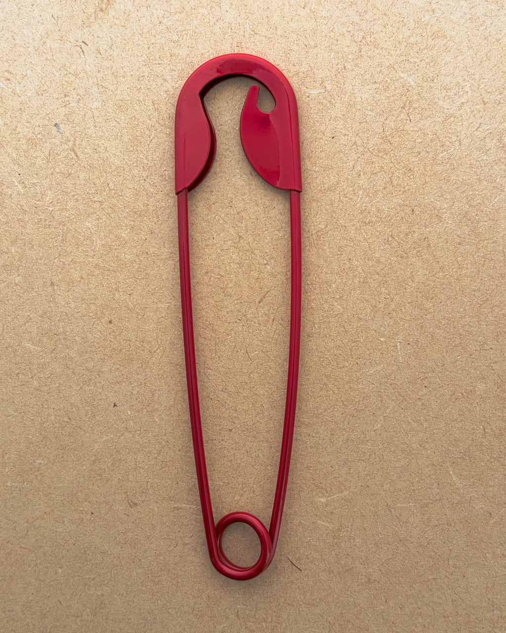 Red Safety pin hair pin - 1 pc
