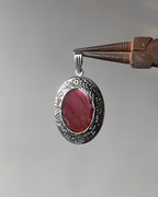 Red Oval open heart - 6 pc