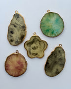 3.0 irregular resin pendants - 5 pc
