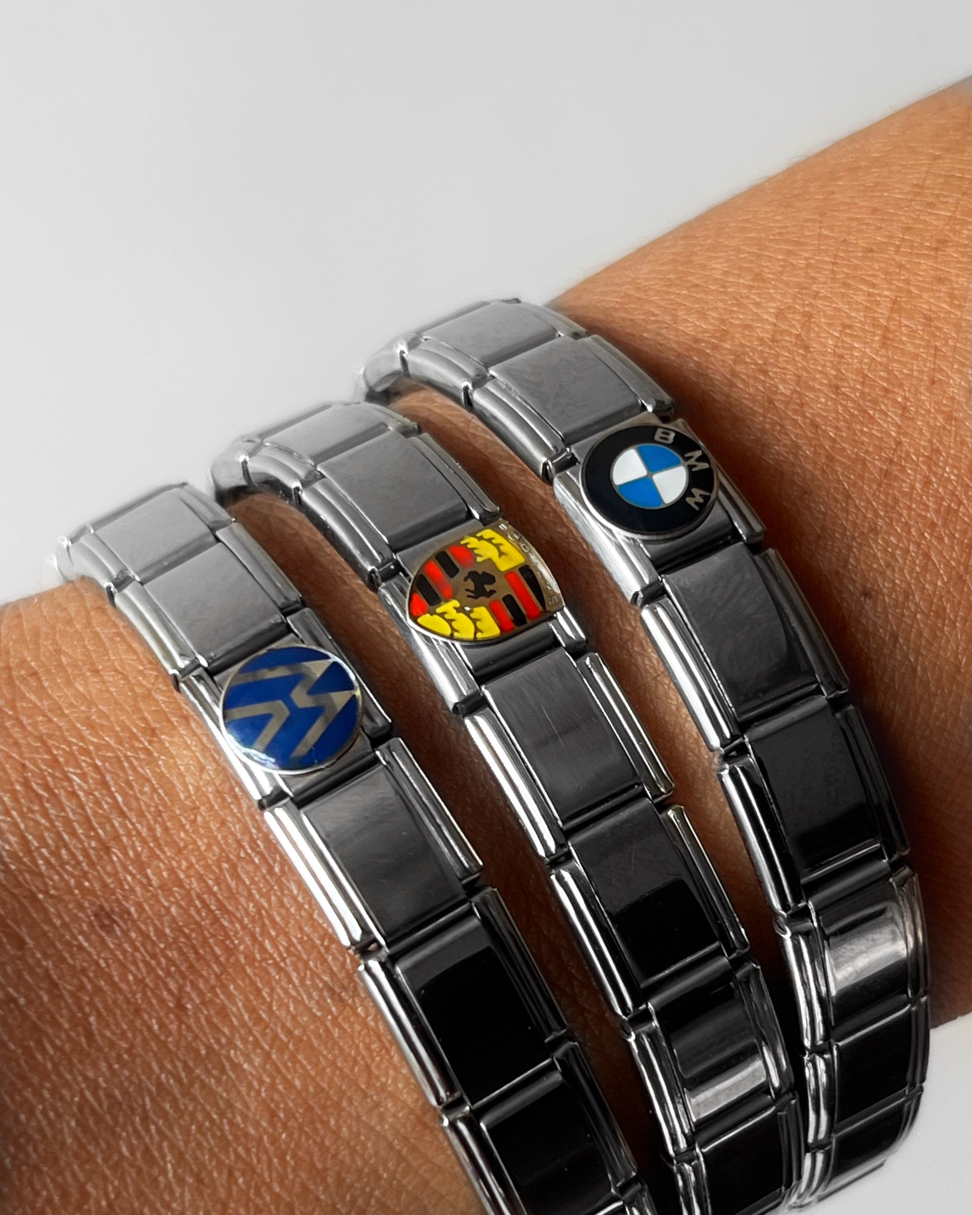 Car guys Italian charm bracelet