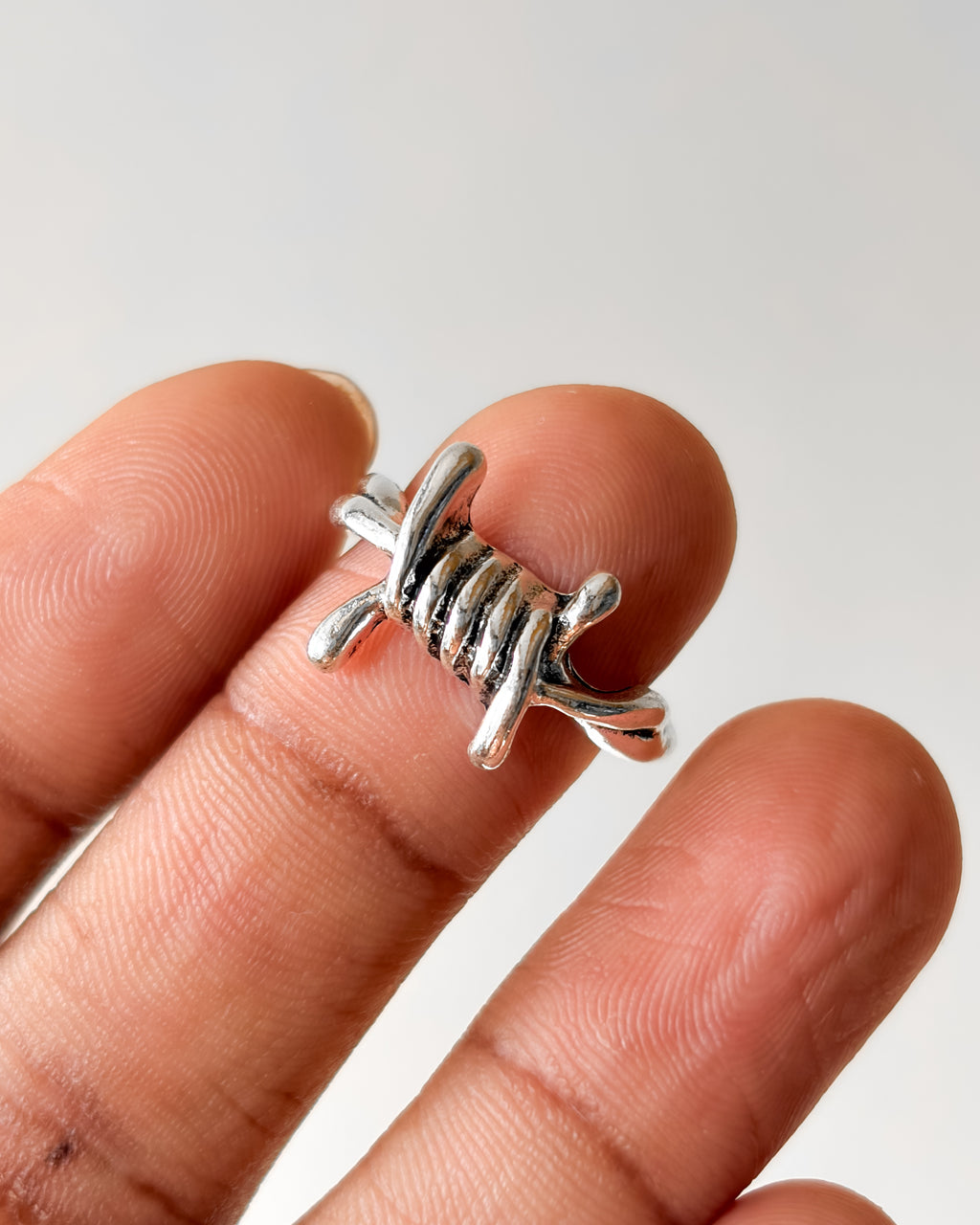 barbed wire ring - 5 pc