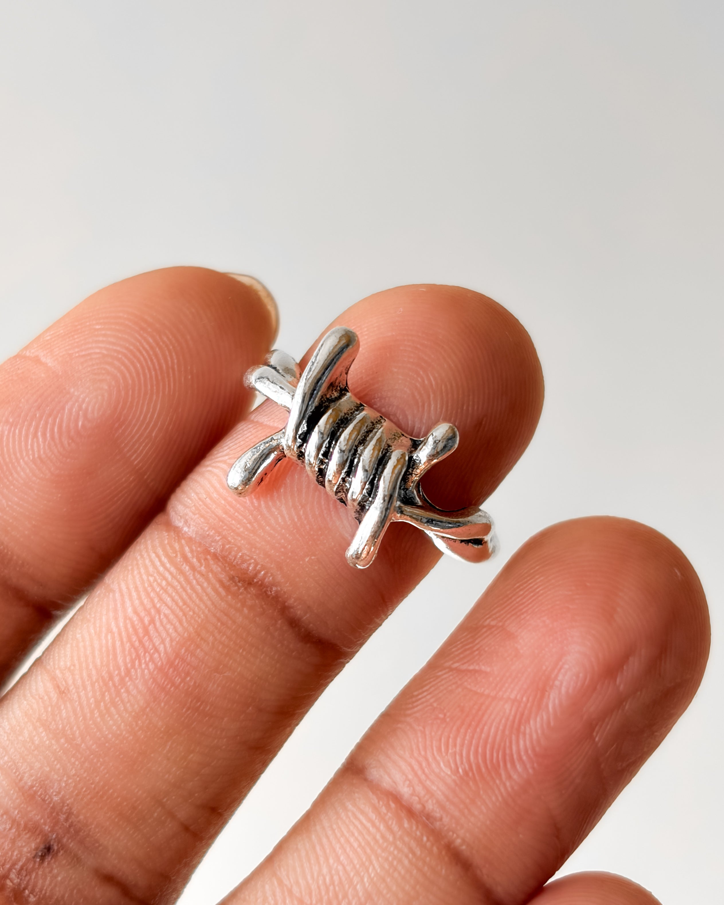 barbed wire ring - 5 pc