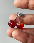 Red Cherry charm - 1 pc