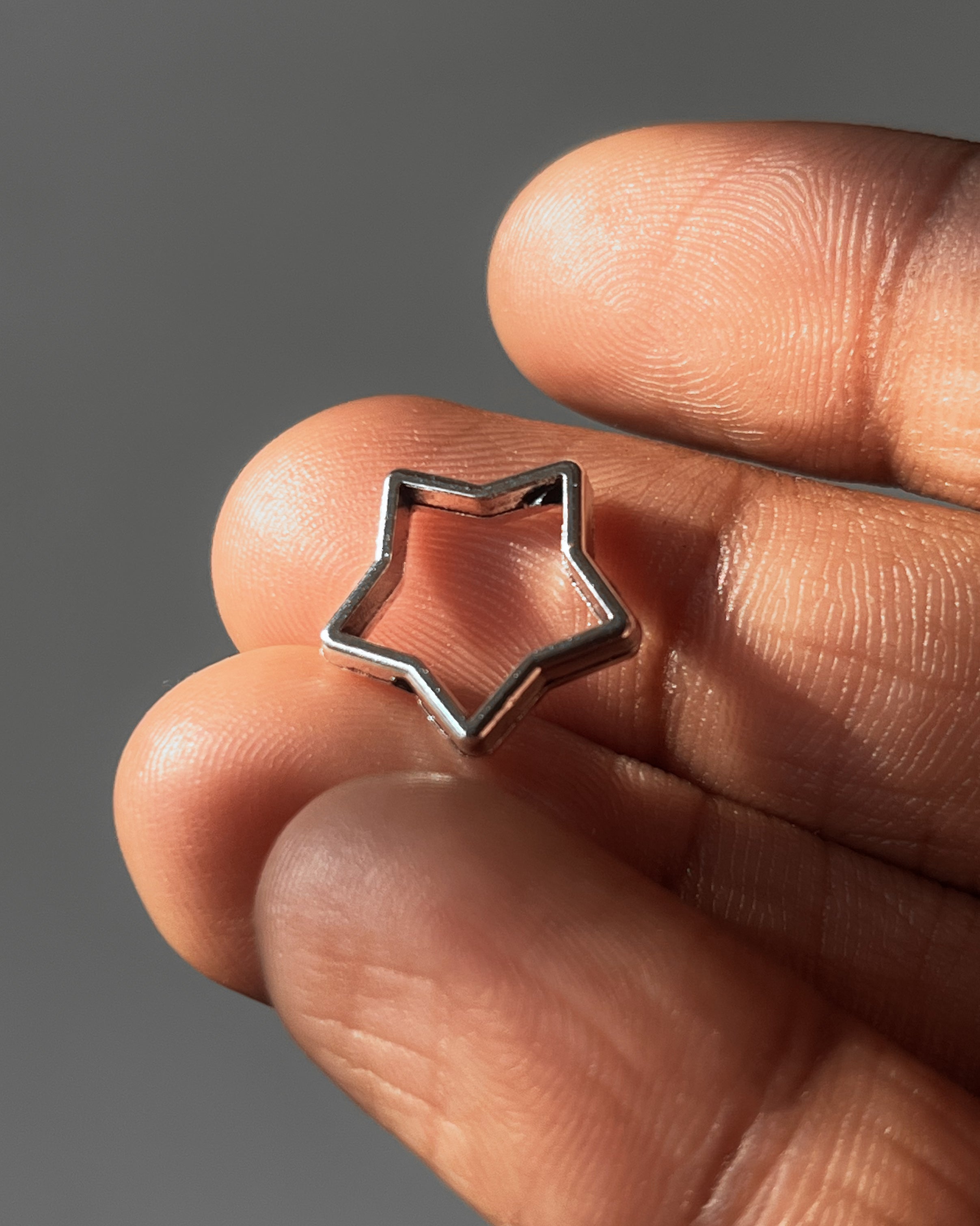 Hollow Star Charm Pack of 10