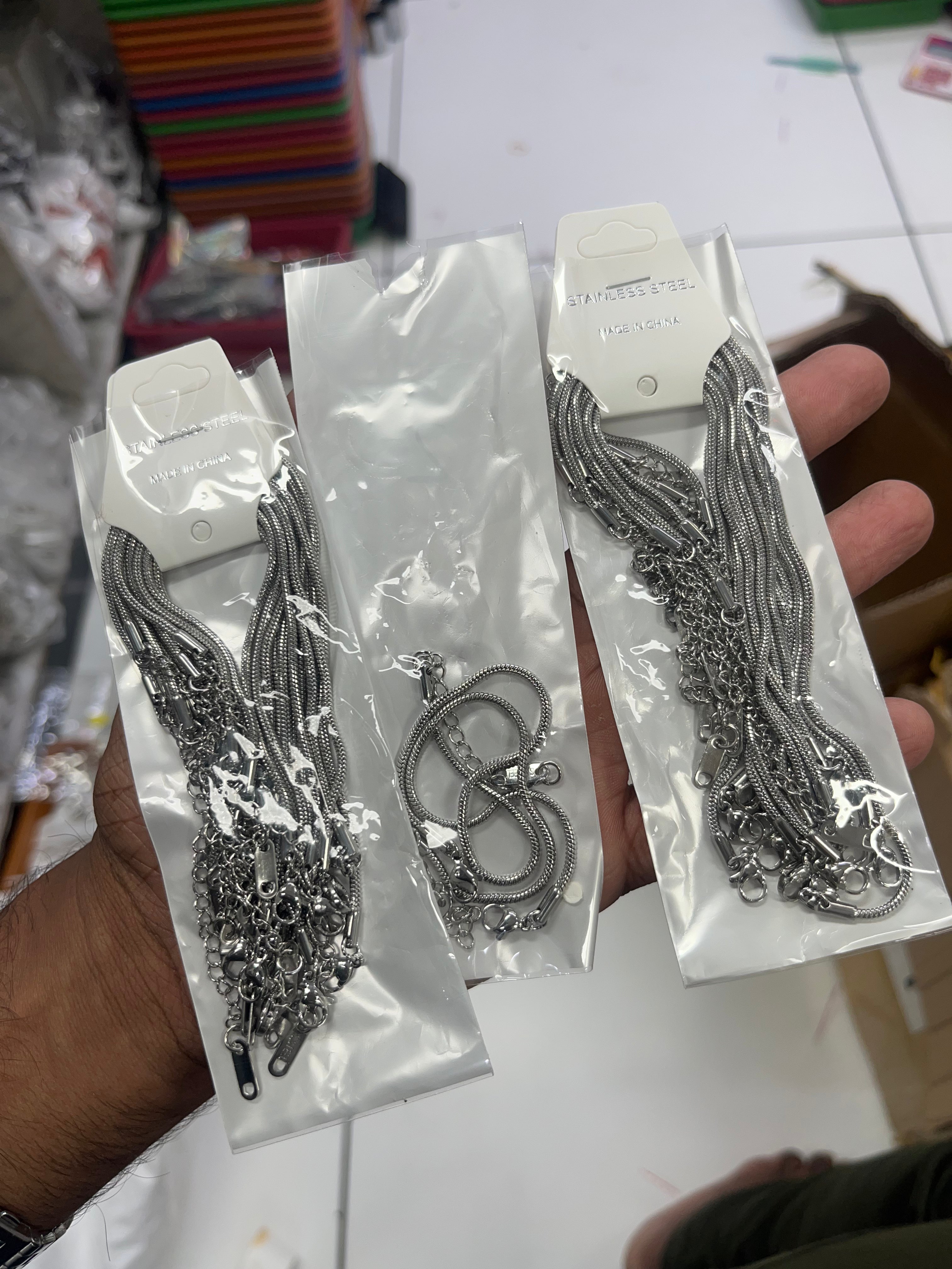 Stainless steel snake bracelet - 26 pc
