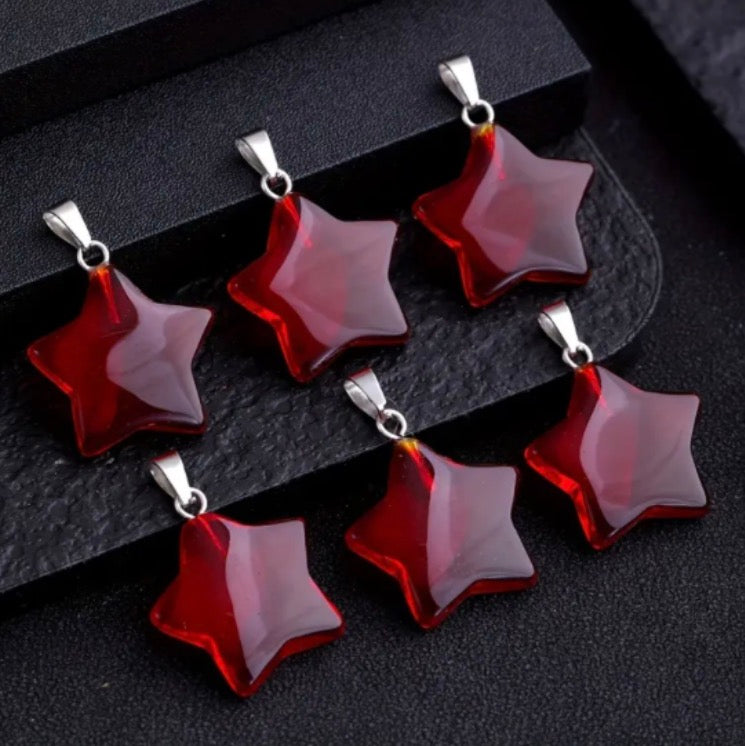 Red star Pendant | 5 pc